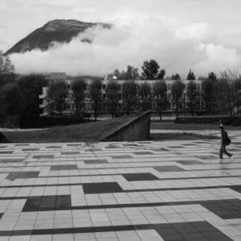 "Campus sous la pluie" başlıklı Fotoğraf Francois-Henri Louchet tarafından, Orijinal sanat