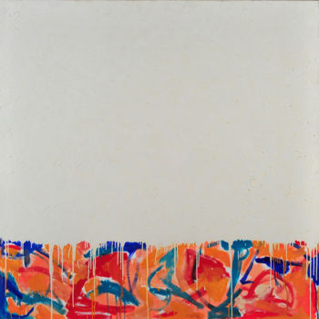 제목이 "Drapeau 2"인 미술작품 Georges Fho Madison로, 원작, 기름 나무 들것 프레임에 장착됨