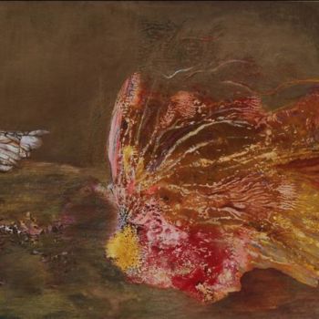 Painting titled "Zlocisty/Golden" by Krzysztof Figielski, Original Artwork
