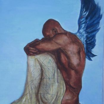 Painting titled "ÍCARO" by Figueraz, Original Artwork, Other