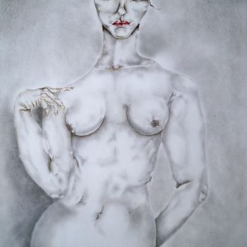 Painting titled "woman" by Philippe Bertholet, Original Artwork, Oil