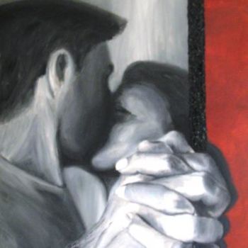 Painting titled "Les Amants" by Fil Cool, Original Artwork