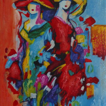 Pittura intitolato "Abstract impression…" da Filip Petrovic, Opera d'arte originale, Olio