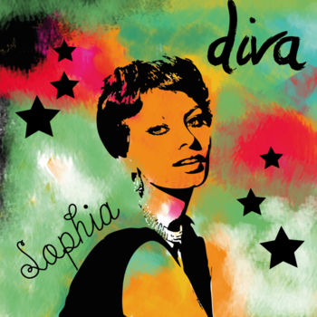 Pintura intitulada "sophia.jpg" por Filipa Machado, Obras de arte originais