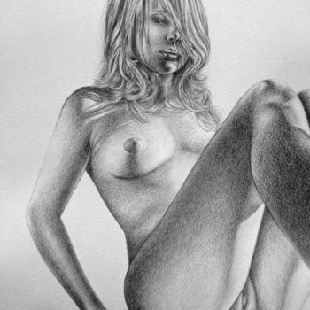 Drawing titled "Nude Reclining Fema…" by Filipe Paiva, Original Artwork