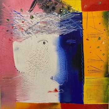 Картина под названием "Very kind person" - Филипп Казак, Подлинное произведение искусства, Масло