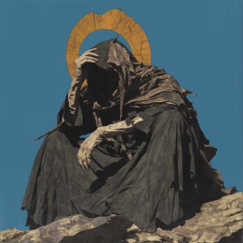 Цифровое искусство под названием "SAD DEATH" - Filippo Superchi, Подлинное произведение искусства, Изображение, сгенерирован…
