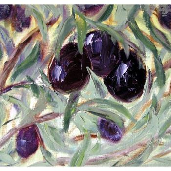 Pittura intitolato "Les olives" da Filo, Opera d'arte originale
