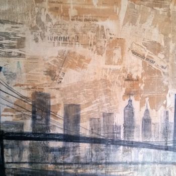 Pintura intitulada "Nova York - New York" por Filomena Campos, Obras de arte originais, Acrílico
