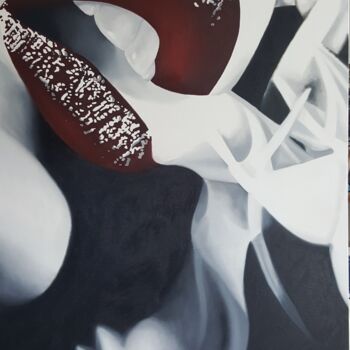 Картина под названием "A KISS FOREVER 2" - Luigi Maria De Rubeis, Подлинное произведение искусства, Масло