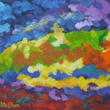 Painting titled "Abstract 0331" by Juliette Shen, Original Artwork, Oil
