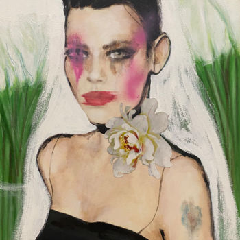 Картина под названием "The bride" - Fiona Maclean, Подлинное произведение искусства, Масло