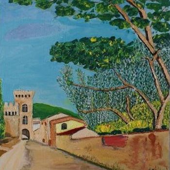 Painting titled "Castello 50 x 70 Te…" by Fiore, Original Artwork, Acrylic
