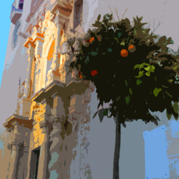 Фотография под названием "Barrios 2 - Orange…" - Théo Moods, Подлинное произведение искусства