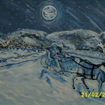 Painting titled "Snow Princess" by Frieda Linke, Original Artwork