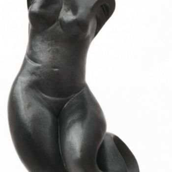 Sculpture intitulée "Sirène" par Jeanine Fitou Valens, Œuvre d'art originale, Résine