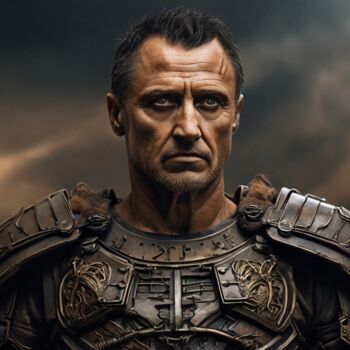 Arte digitale intitolato "Julius Caesar" da Fj, Opera d'arte originale, Immagine generata dall'IA