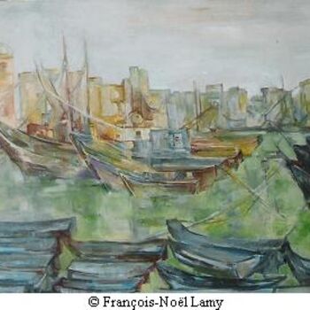 Peinture intitulée "13_paysage.JPG" par François Lamy, Œuvre d'art originale