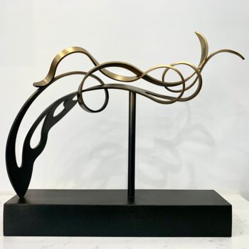 Скульптура под названием "Reason" - Flandez, Подлинное произведение искусства, Металлы