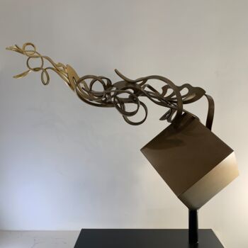 Скульптура под названием "''Thought''" - Flandez, Подлинное произведение искусства, Металлы