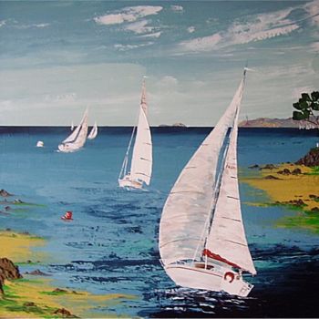 「Sortie en mer」というタイトルの絵画 Flasiによって, オリジナルのアートワーク