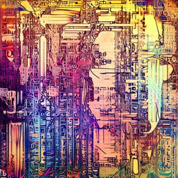 Digitale Kunst getiteld "L'oeil de l'experte" door Flavie Rochereuil, Origineel Kunstwerk, AI gegenereerde afbeelding