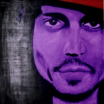 Pittura intitolato "johnny depp" da Coucke Fleur, Opera d'arte originale, Olio