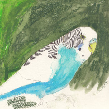 "Bird" başlıklı Tablo Fleur Elise Noble tarafından, Orijinal sanat, Suluboya