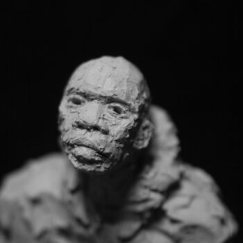 Sculpture titled "Clay Faces 45" by Fleur Elise Noble, Original Artwork, Terra cotta