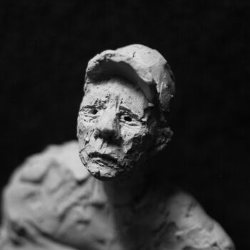 Rzeźba zatytułowany „Clay Face 61” autorstwa Fleur Elise Noble, Oryginalna praca, Terakota