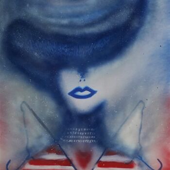 Peinture intitulée "ACTU USA - My body…" par Fleur Keil, Œuvre d'art originale, Bombe aérosol
