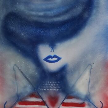 Painting titled "ACTU USA - My body…" by Fleur Keil, Original Artwork, Spray paint