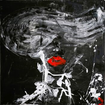 Pittura intitolato ""je taquine la muse…" da Fleur Keil, Opera d'arte originale, Acrilico