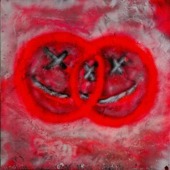 Peinture intitulée "l'acte IV "toi, moi…" par Fleur Keil, Œuvre d'art originale, Bombe aérosol