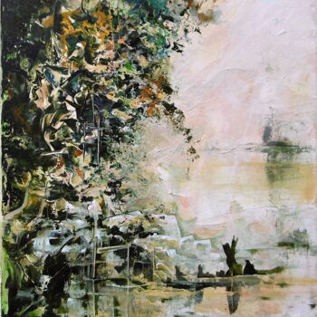 Painting titled "Loire" by Fleur Tesseraud, Original Artwork, Acrylic