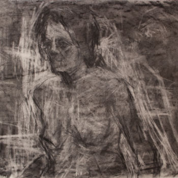 Dibujo titulada "Dirty Portrait 16" por Fleur Elise Noble, Obra de arte original, Carbón