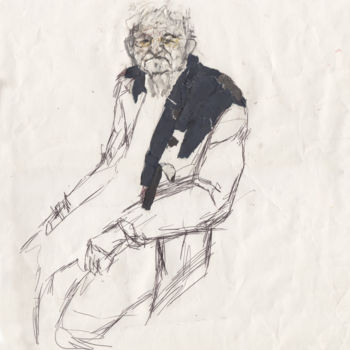 "Old Man" başlıklı Kolaj Fleur Elise Noble tarafından, Orijinal sanat