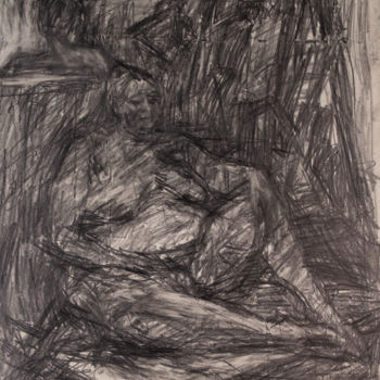 Drawing titled "Nude Woman" by Fleur Elise Noble, Original Artwork, Pencil