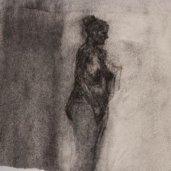 Zeichnungen mit dem Titel "sketchy-nude-27x21.…" von Fleur Elise Noble, Original-Kunstwerk, Kugelschreiber