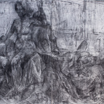 Drawing titled "Large Charcoal Draw…" by Fleur Elise Noble, Original Artwork, Charcoal