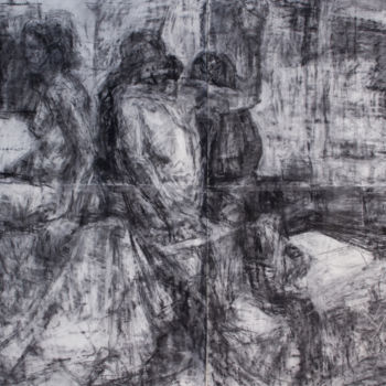 Drawing titled "Charcoal Drawing 2" by Fleur Elise Noble, Original Artwork, Charcoal