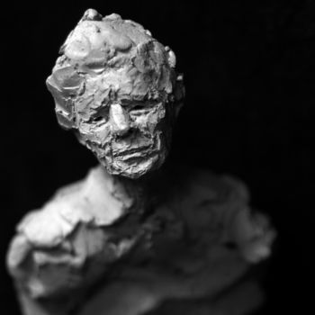 Sculpture titled "Clay Face 6" by Fleur Elise Noble, Original Artwork, Terra cotta