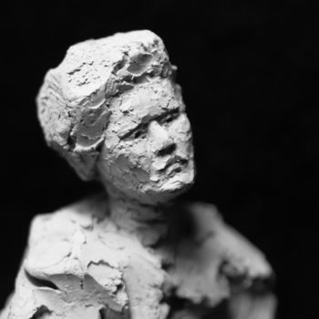 Rzeźba zatytułowany „Clay Face 25” autorstwa Fleur Elise Noble, Oryginalna praca, Terakota