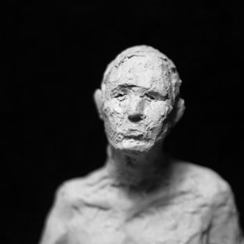 Sculpture titled "Clay Face 37" by Fleur Elise Noble, Original Artwork, Terra cotta