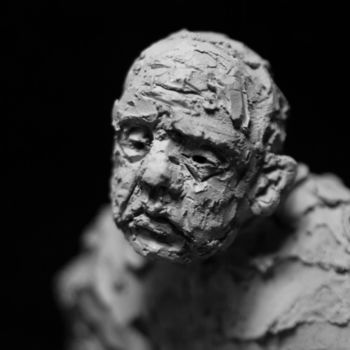 Скульптура под названием "Clay Face 49" - Fleur Elise Noble, Подлинное произведение искусства, Терракота