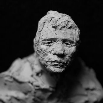 Sculpture intitulée "Clay Face 57" par Fleur Elise Noble, Œuvre d'art originale, Terre cuite
