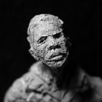 Sculptuur getiteld "Clay Face 68" door Fleur Elise Noble, Origineel Kunstwerk, Terra cotta