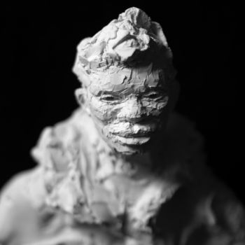 Sculpture titled "Clay Face 81" by Fleur Elise Noble, Original Artwork, Terra cotta