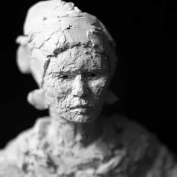 Sculpture titled "Clay Face 83" by Fleur Elise Noble, Original Artwork, Terra cotta