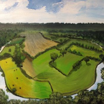 Painting titled "Bocage normand" by Flg Art, Original Artwork, Acrylic